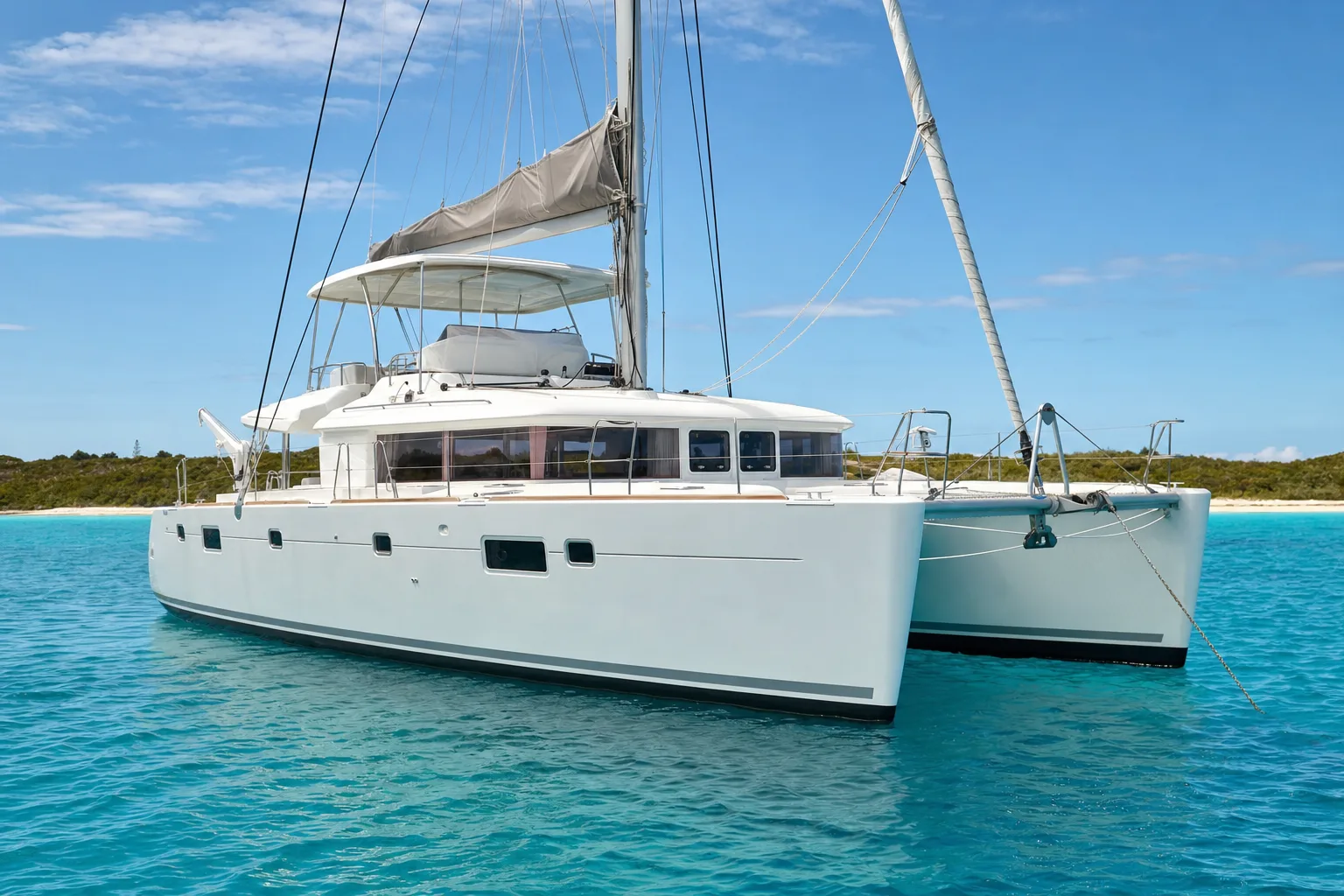Representative cruising catamaran image for Lagoon 450F